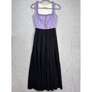 Moser Trachten Dirndl Dress Womens M/EU38 Purple Folk Oktoberfest Renaissance